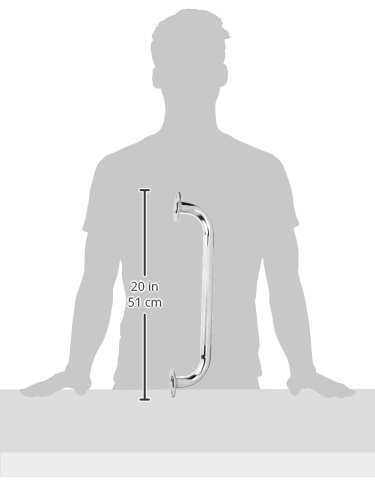 Grab Bar, Knurled Chrome by Healthline Trading