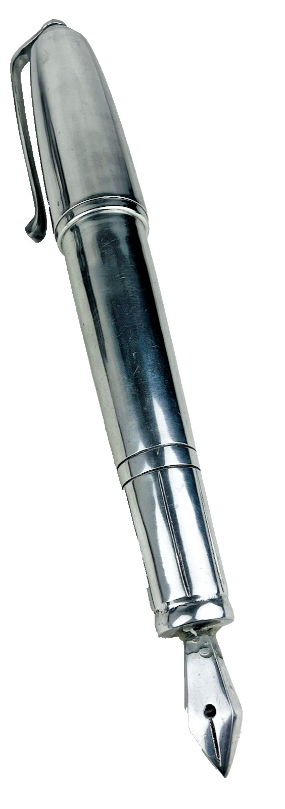 Vintage Oversized Aluminum Fountain Pen Store Display 20.5 Inch