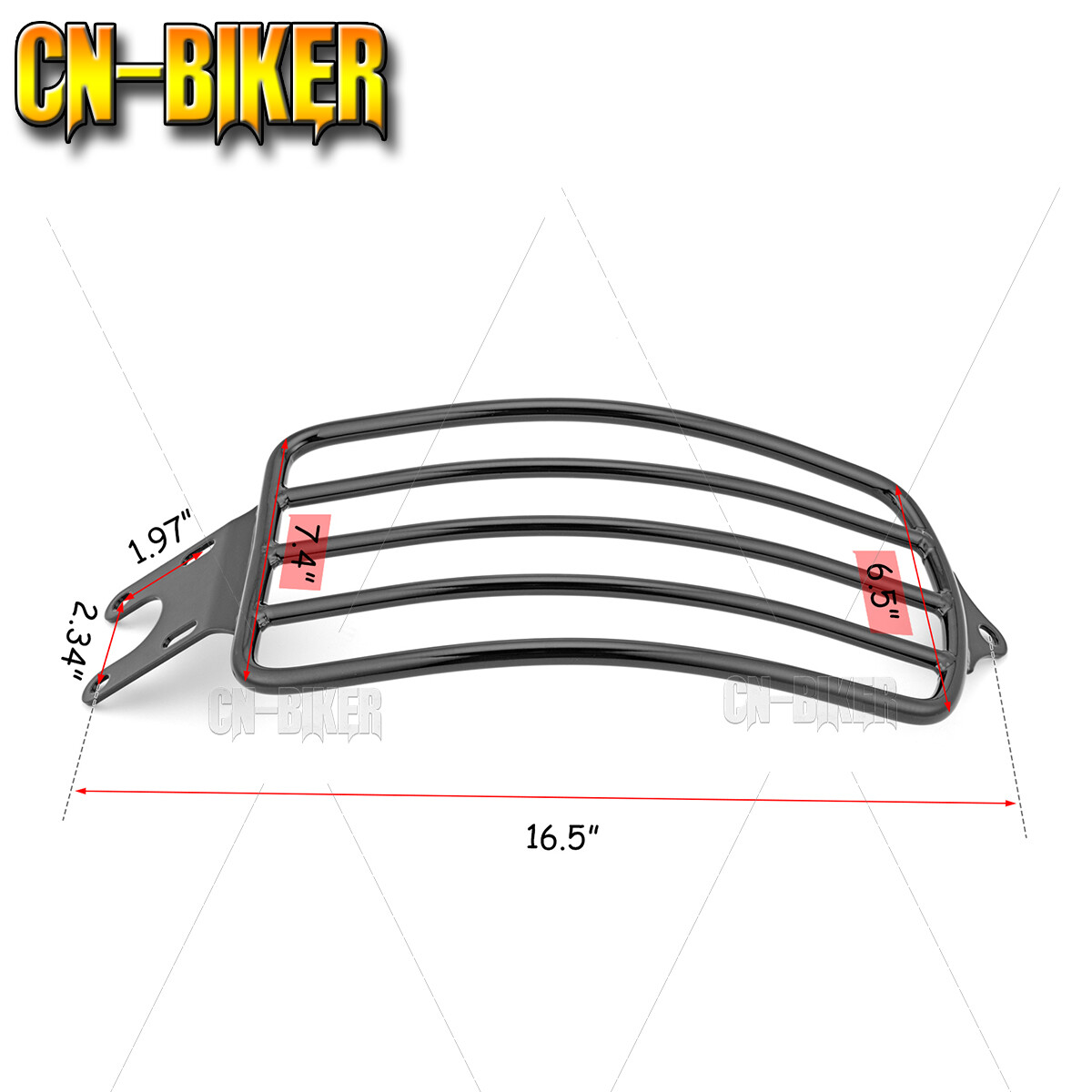 Gloss Black Solo Luggage Rack for 2015-2024 Indian Scout 2016-2024 Scout Sixty