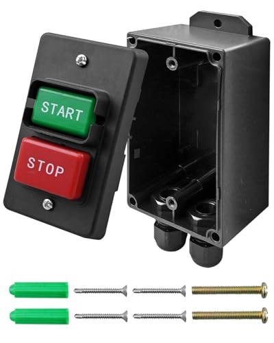 Table Saw Switch 110/ 220V, Single Phase On/Off Switch for Power Control and