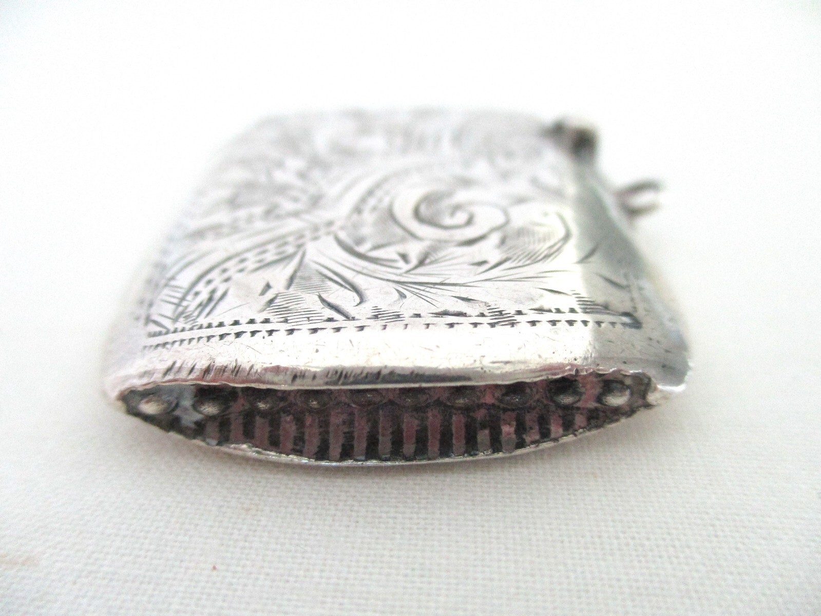 Antique, STERLNG,MATCH SAFE,CHATELAINE, ROLASON Bros, 1871, Birmingham