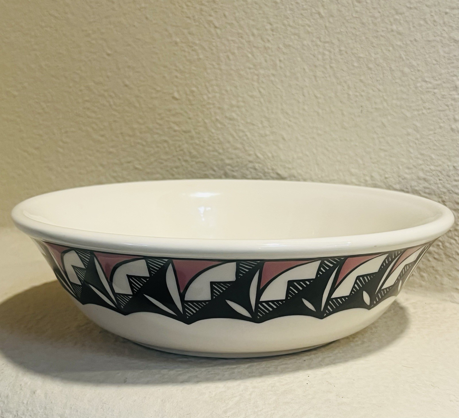 Acoma Glazed Bowl, 9”, T. Abeita