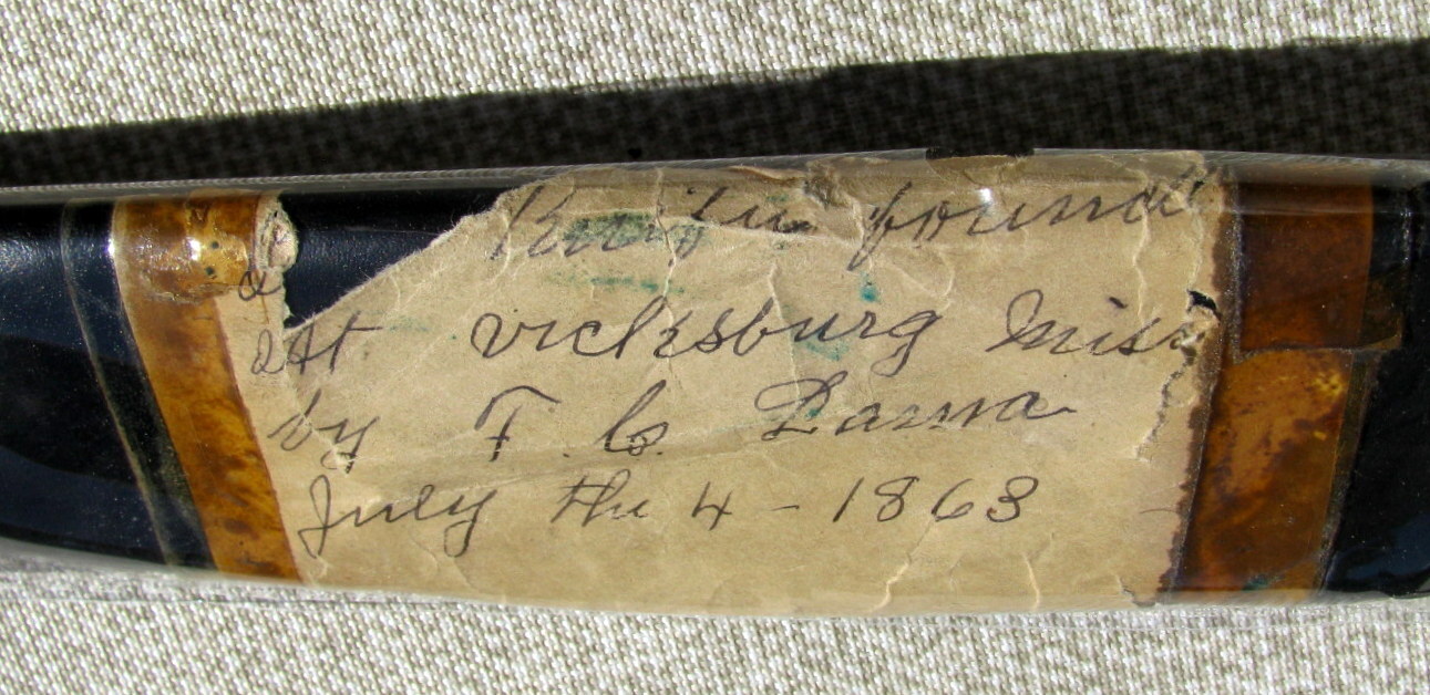 IXL 9 INCH STAG CIVIL WAR SIEGE OF VICKSBURG MISS. JULY 4,1863 BOWIE KNIFE