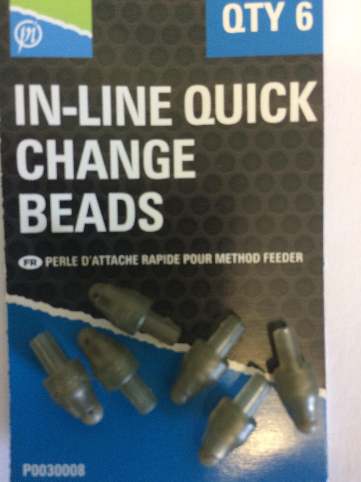 PRESTON INNOVATIONS FISHING - IN LINE QUICK CHANGE BEADS - 6 PER PACK