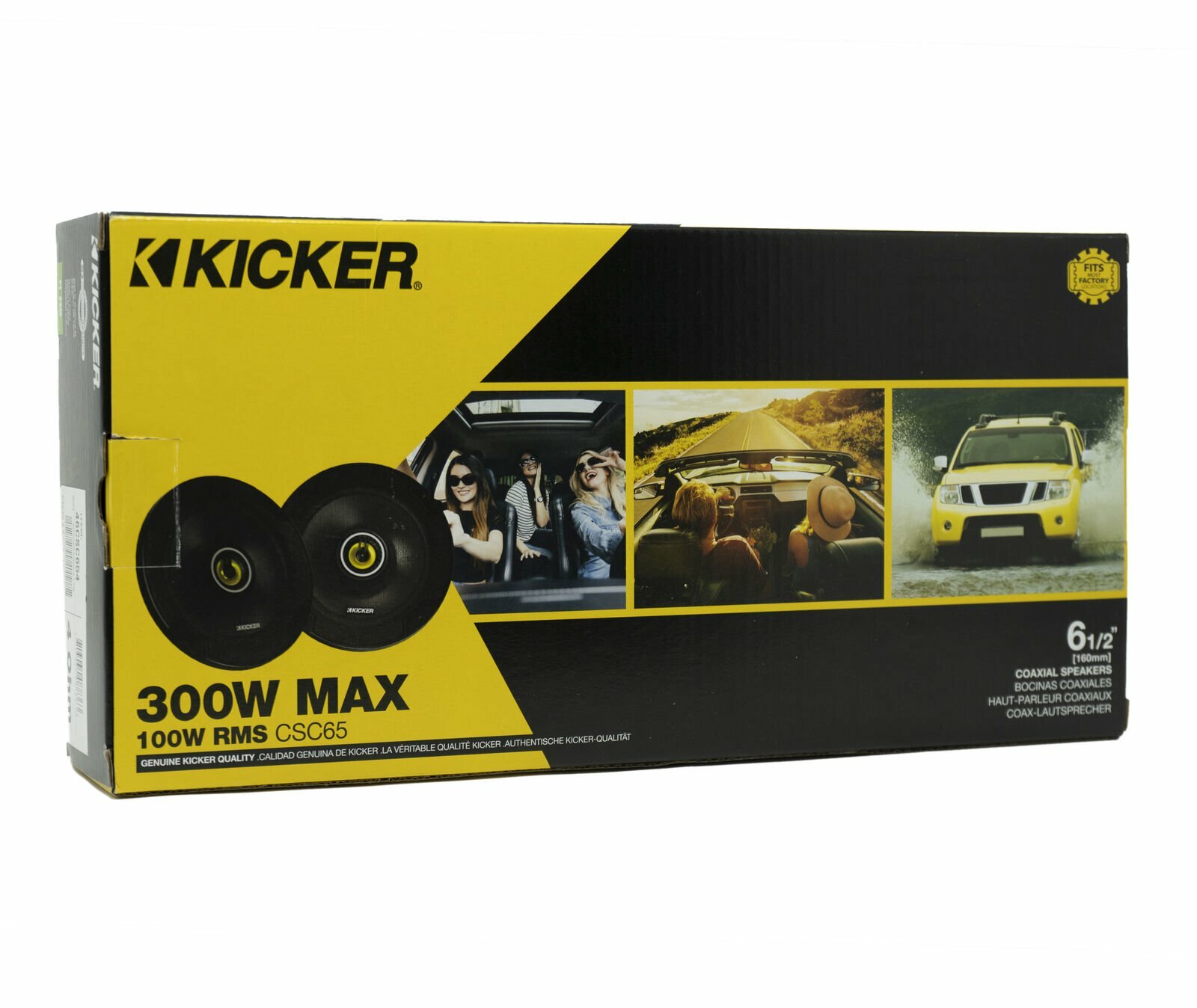 Kicker CSC654, CS Series 6.5" 2 Way Coaxial Car Speakers (46CSC654)