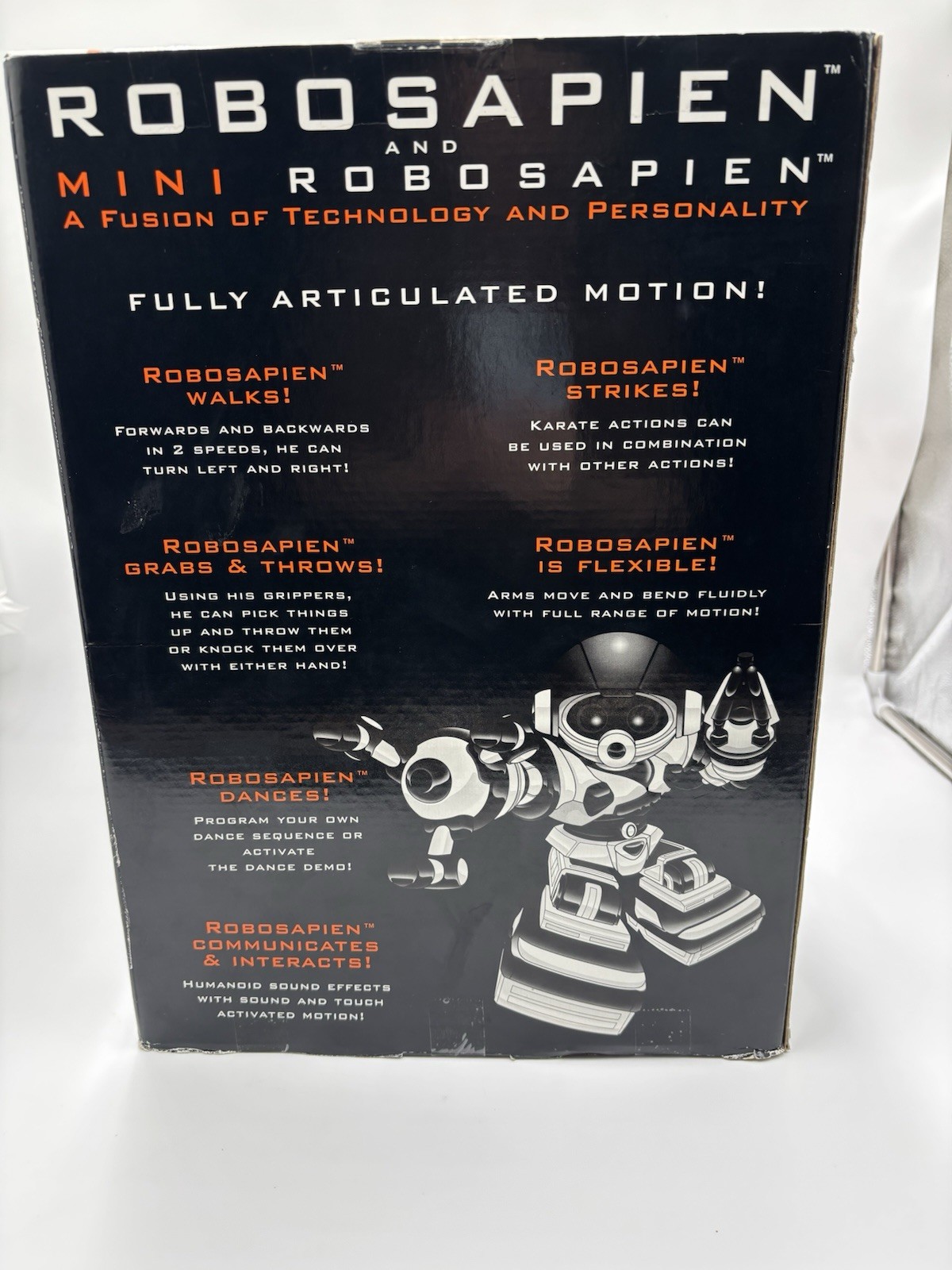 NEW 2005 WowWee Robonetics Robosapien & Mini Combo Set- Metallic Red Chrome Rare