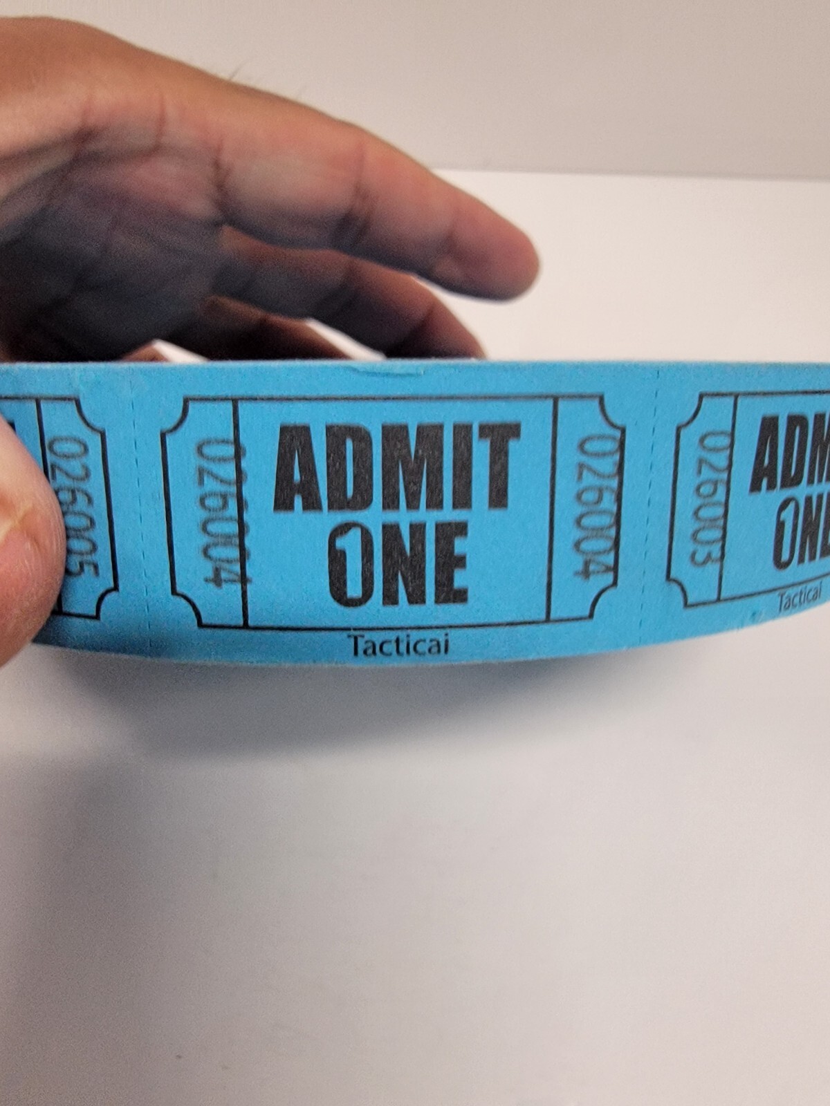 1 Roll 2,000 BLUE Admit One Tickets Carnival Fun Fair Festival Raffle Entrance