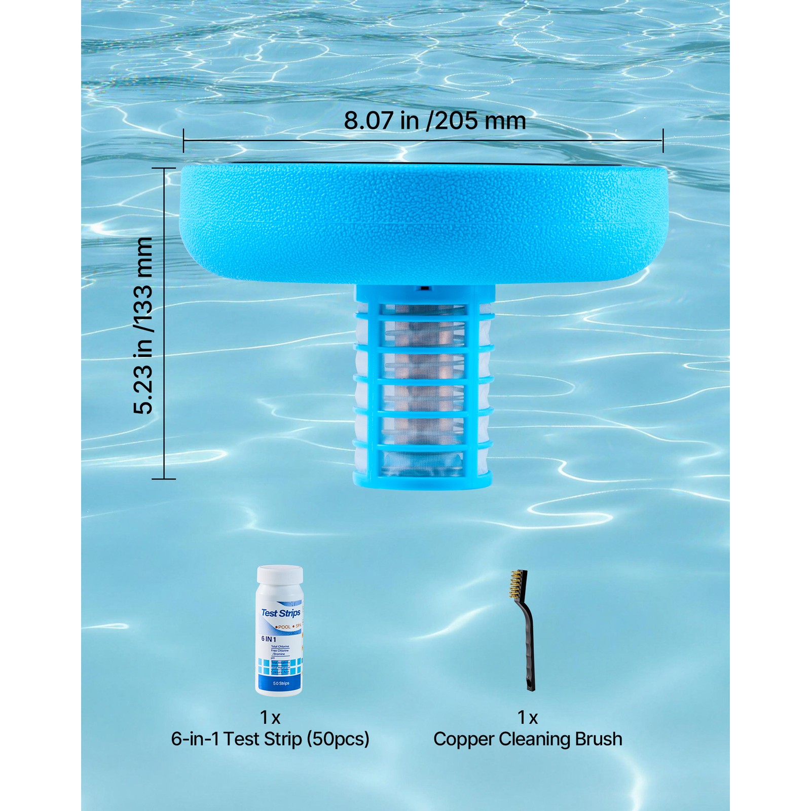 Uimoso Solar Pool Ionizer with Copper Core for Pools Up to 35,000 Gallons