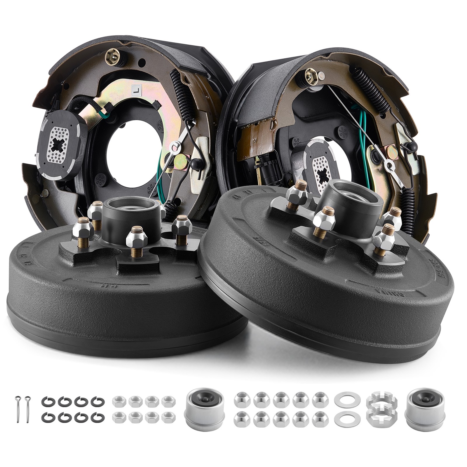 VEVOR Electric Trailer Brake 10 x 2-1/4 in 5-5" Hub Drum Kit for 3500 lbs Axle