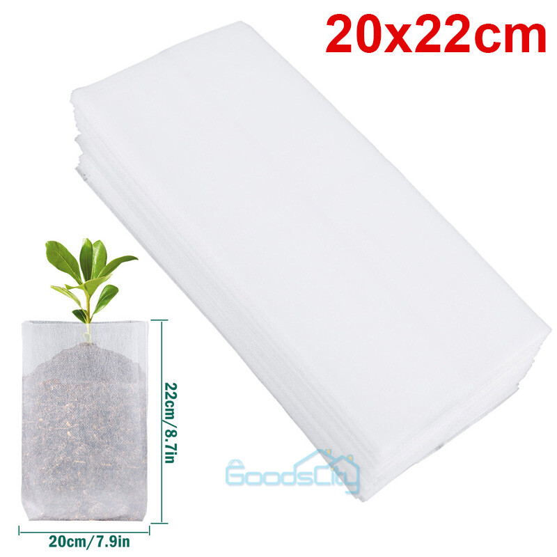 100-1000X Plant Grow Bag Biodegradable Non-woven Fabric Nursery Bag Seedling Pot