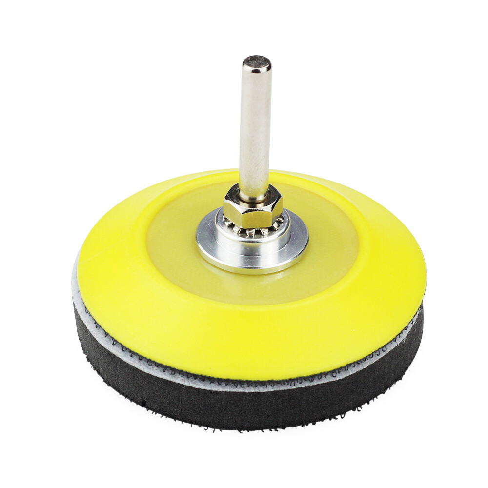 3" Hook and Loop Sanding Disc Backing Pad with Removable Foam Layer - 1/4" Shank