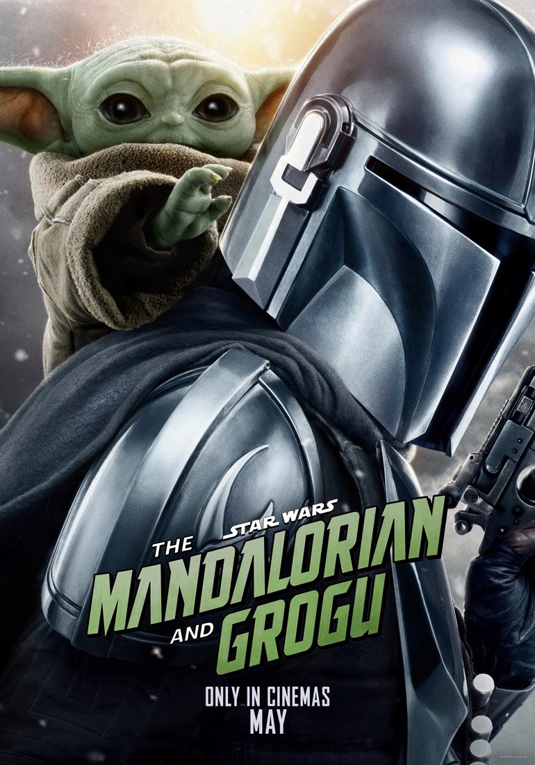 STAR WARS: THE MANDALORIAN AND GROGU MOVIE POSTER 2 Sided ORIGINAL Ver B 27x40