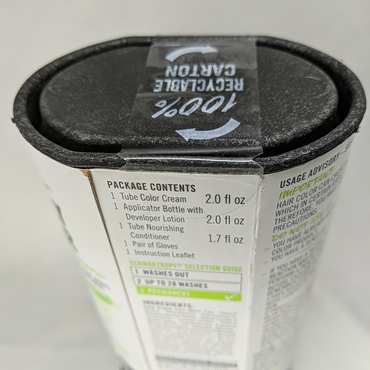 1 Schwarzkopf Simply Color 1.0 Jet Black Permanent Color Hair