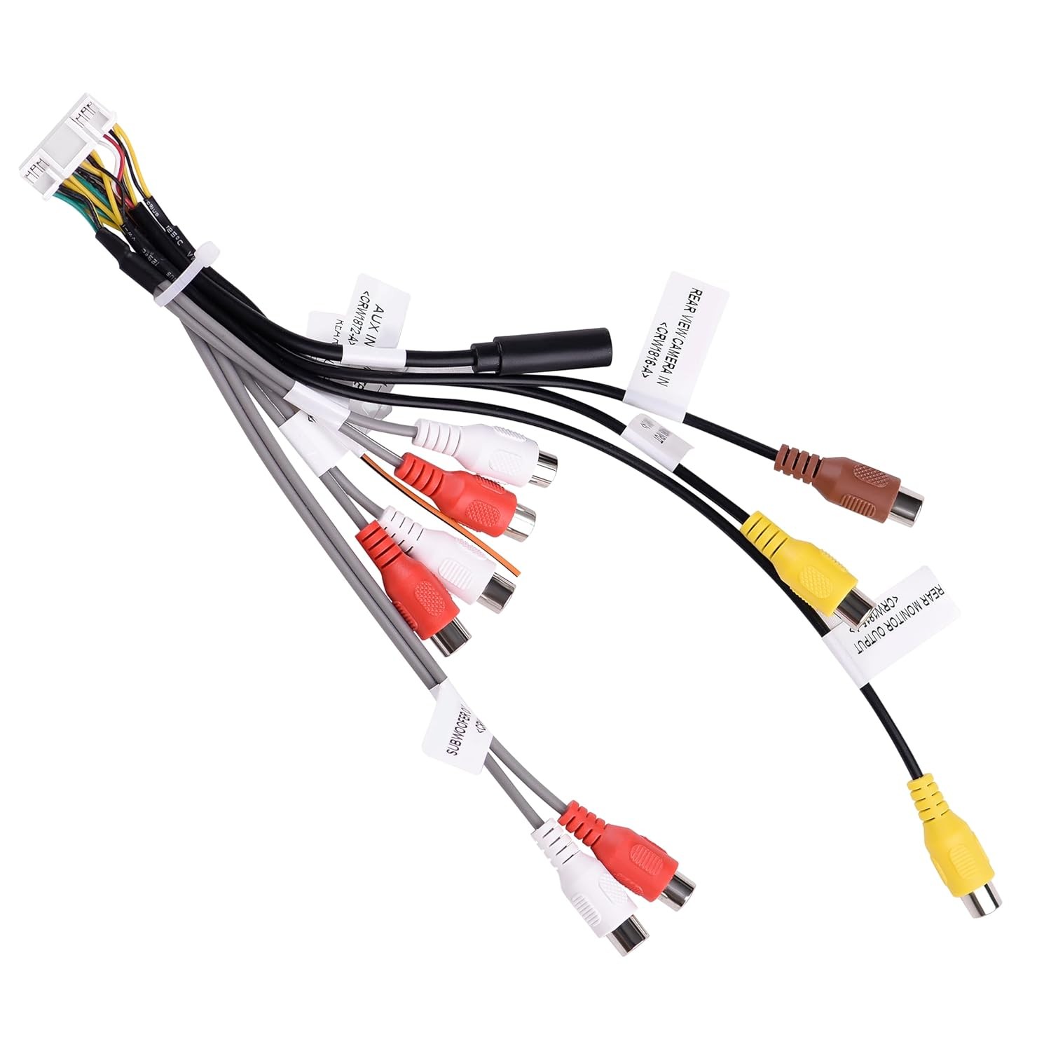 1x RCA Harness For Pioneer DMH-W4660NEX DMH-WT7600NEX DMH-WT76NEX DMH-WT8600NEX