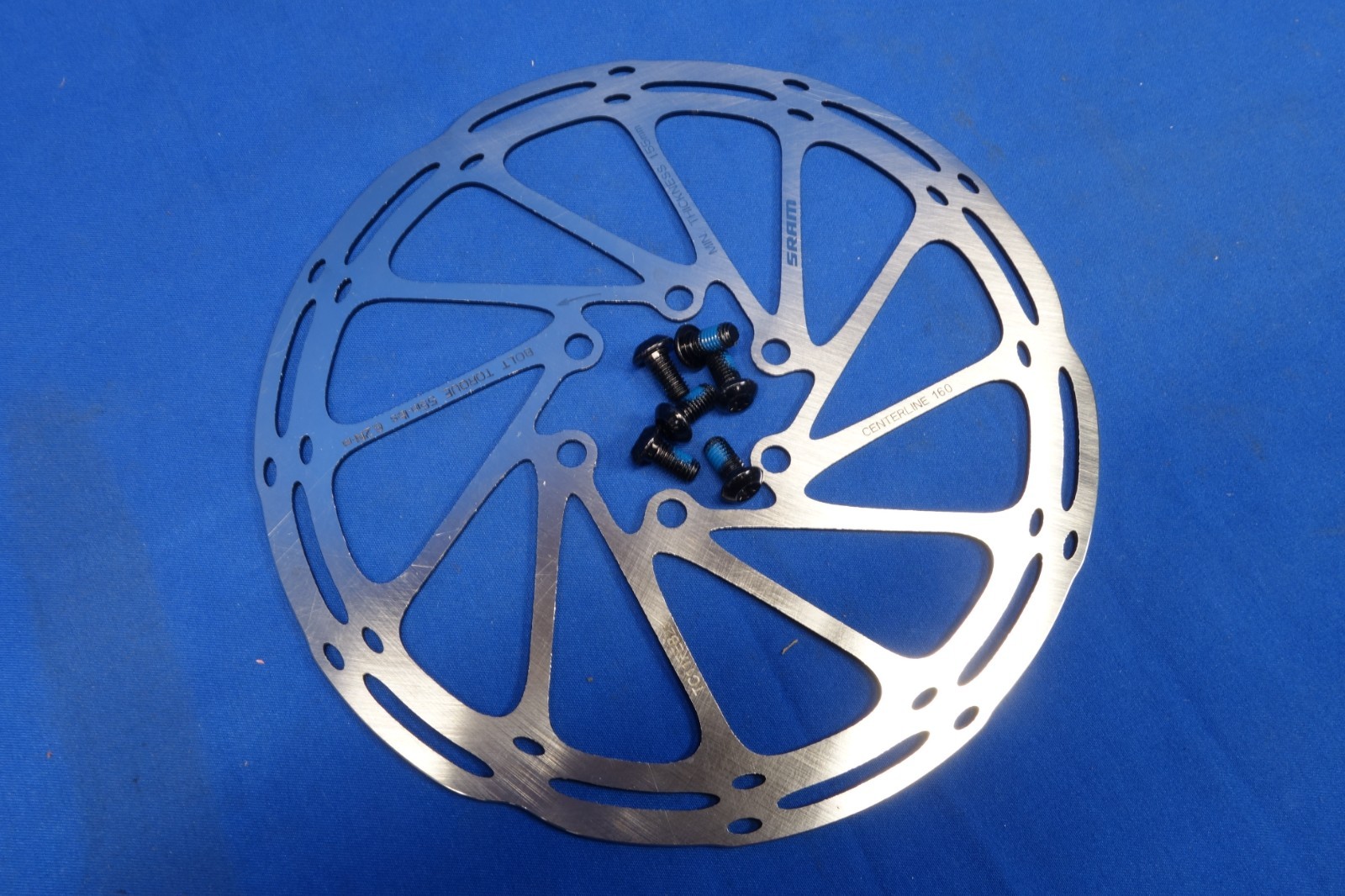 New Sram Centerline Rounded Disc Brake Rotor - 160mm - 6-Bolt (Bolts Included)