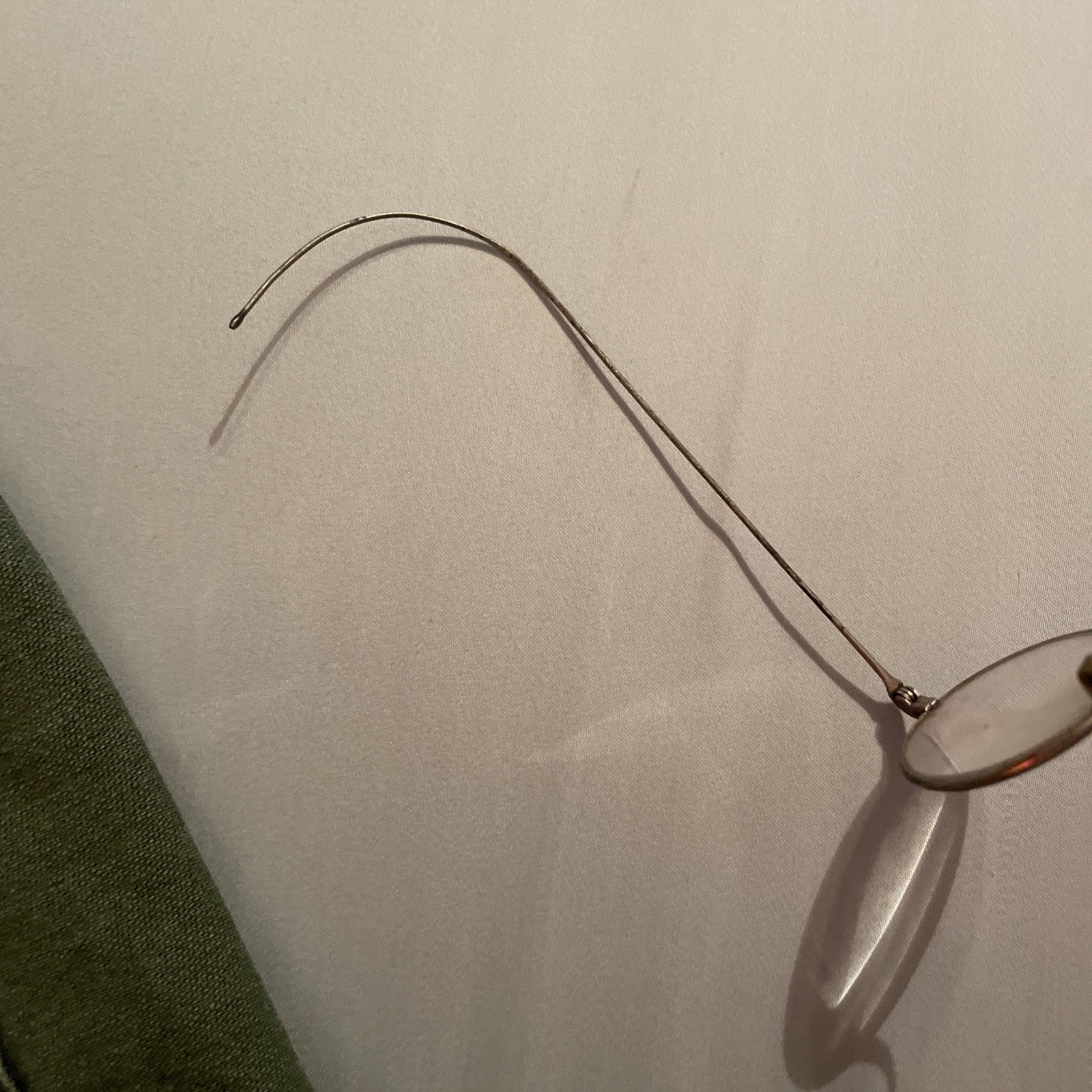 Antique 1900’s Silver Wire Rim Eye Glasses Readers Marked 4.50/9 Used