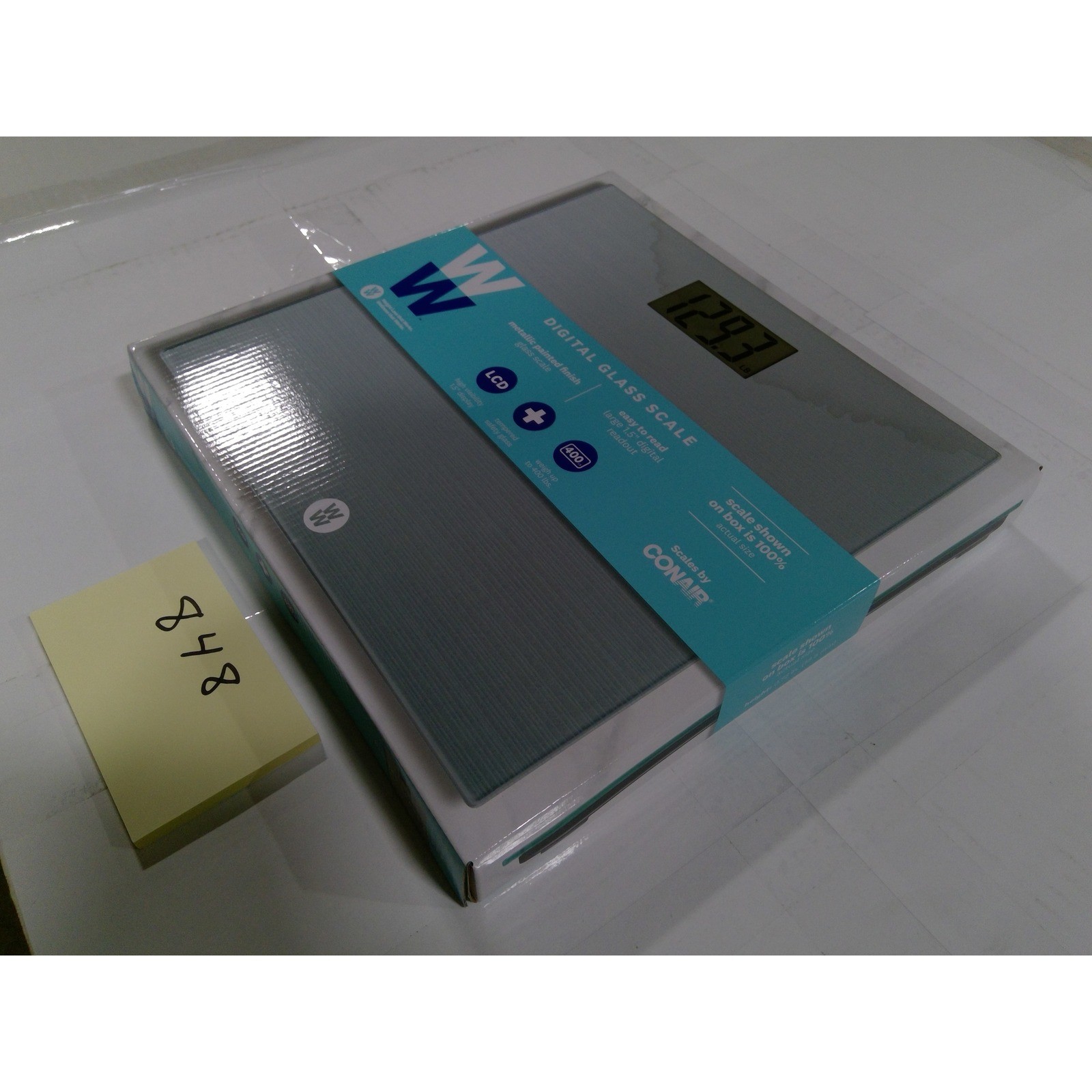 WW Digital Glass Scale Conair Silver New 400lb Capacity WW20Z Bathroom LCD