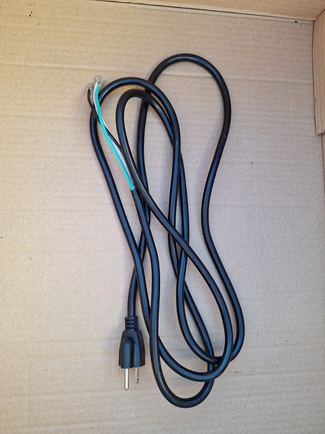 Replacement Power Tool Cord 9 Ft 14/3 14 Gauge 3 Wire 300 Volt SJT w/ Terminals