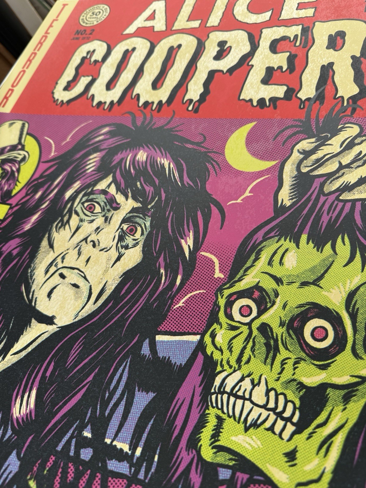 Alice Cooper : Limited School's Out 50th Anniversary Poster 24x18 Official Merch