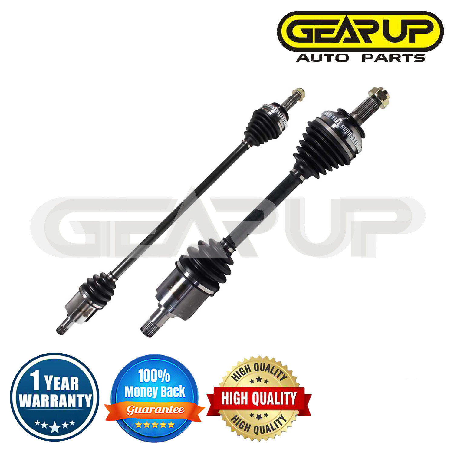 Front Pair CV Axle Shaft Assembly for Honda Accord LX EX Automatic FWD 1994-97