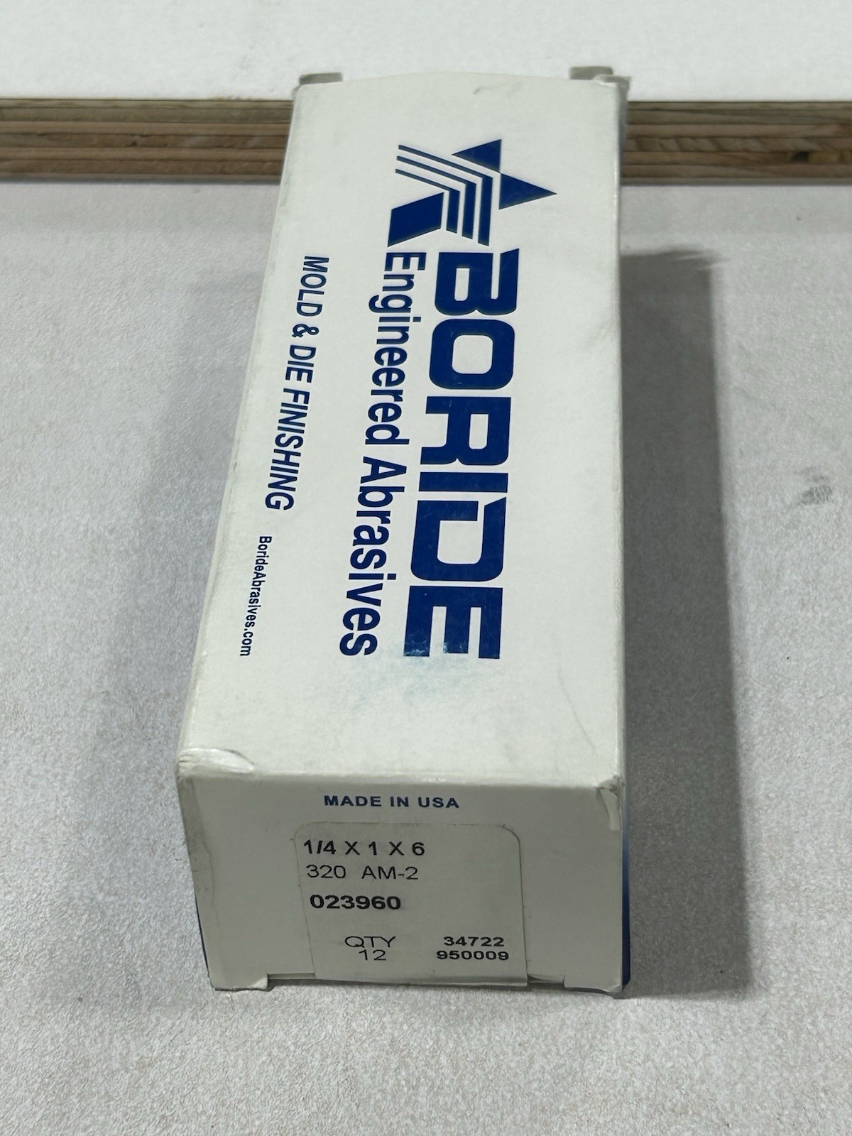 12 Boride Polishing Sharpening Stones. 1/4” X 1” X 6” 320 Grit