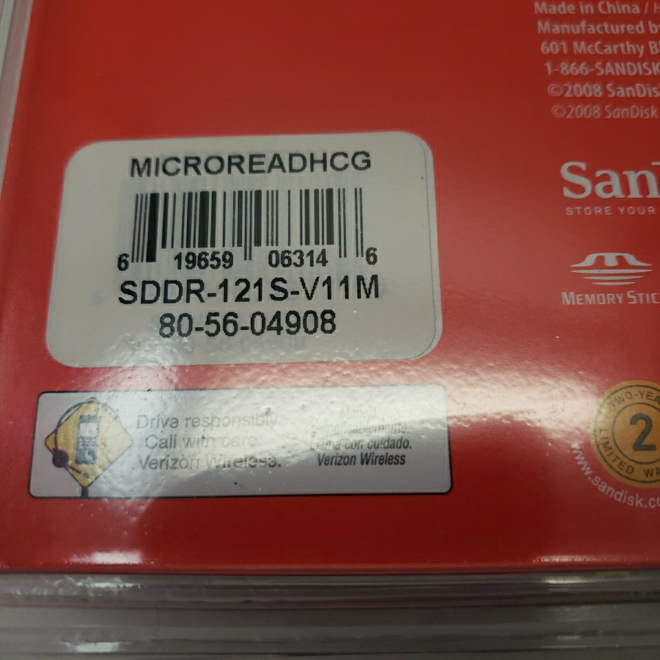 SanDisk MobileMate Micro Memory Card Reader Universal MicroSD/MicroSDHC (M2)