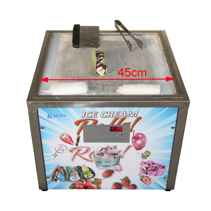 USA Kolice Countertop fried ice cream machine 18"X18" square pan-auto defrost