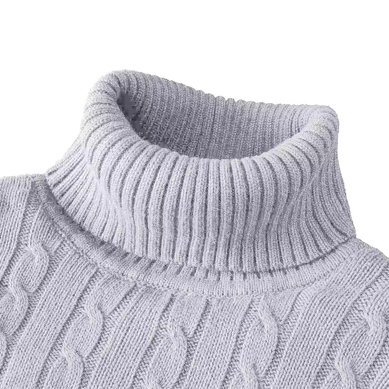 Men's Turtleneck Soft Sweater 2023 Warm Knitted Autumn/winter Pullover Jumper