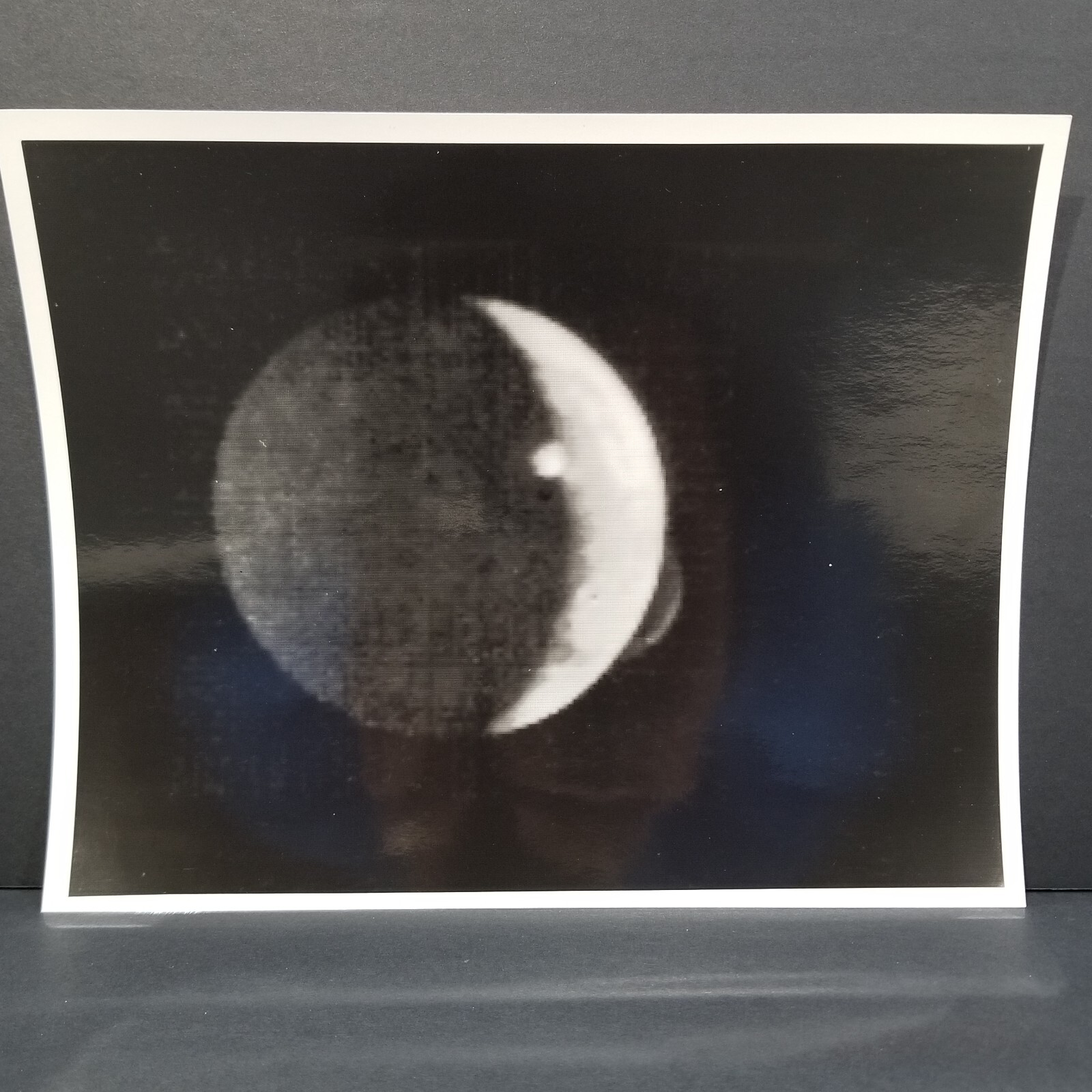 ORIGINAL NASA VOYAGER 1 PHOTO JUPITER'S MOON IO, KODAK PAPER JPL 1979 RARE MINT