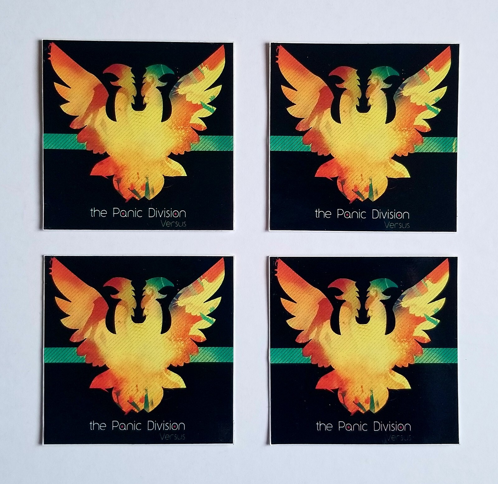 The Panic Division Versus 4 Promo Stickers 2005 Songs From Glasshouse RARE