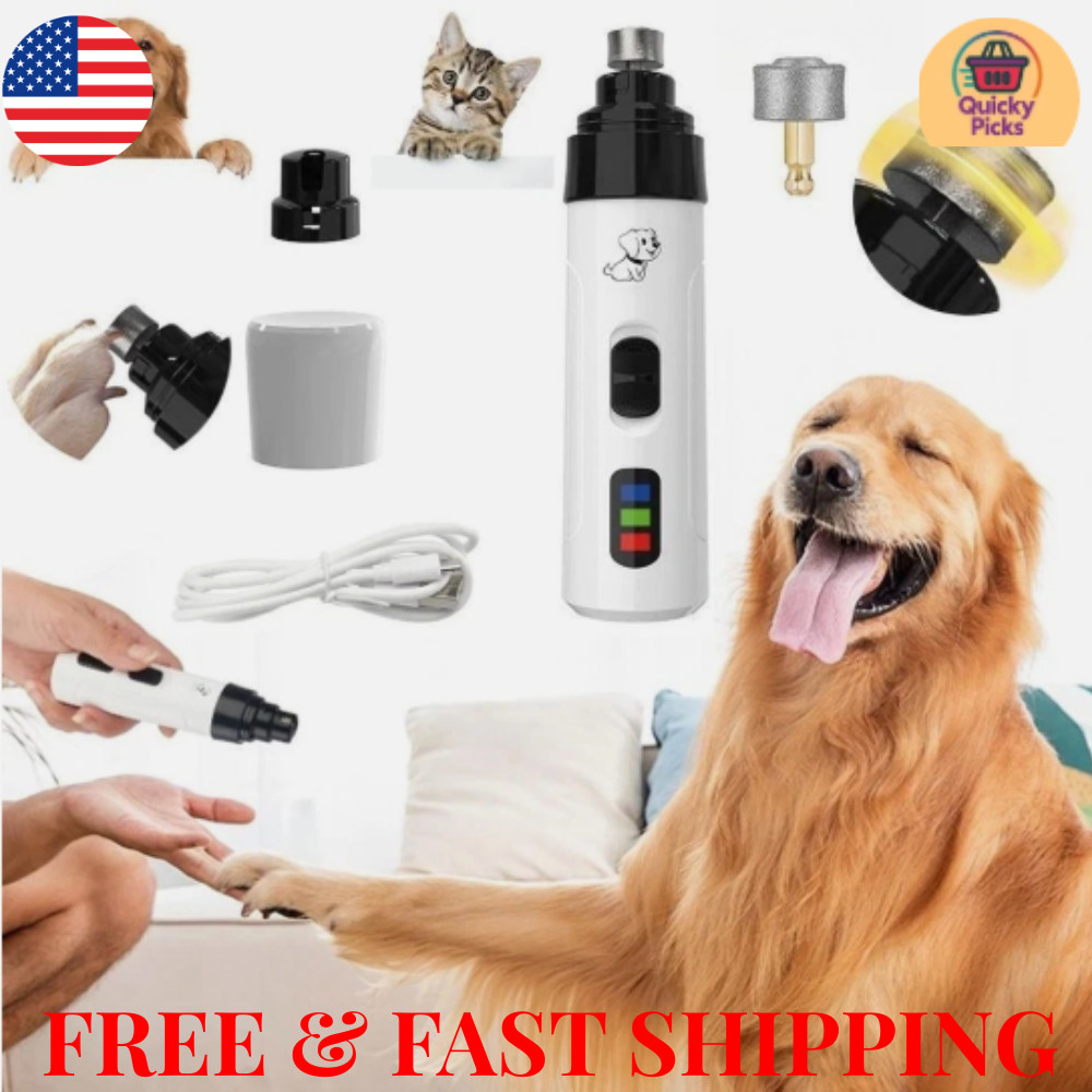 Upgraded Silent Groom Pro Nail Grinder Heusom Silent Grind Pro for Dogs Nail NEW