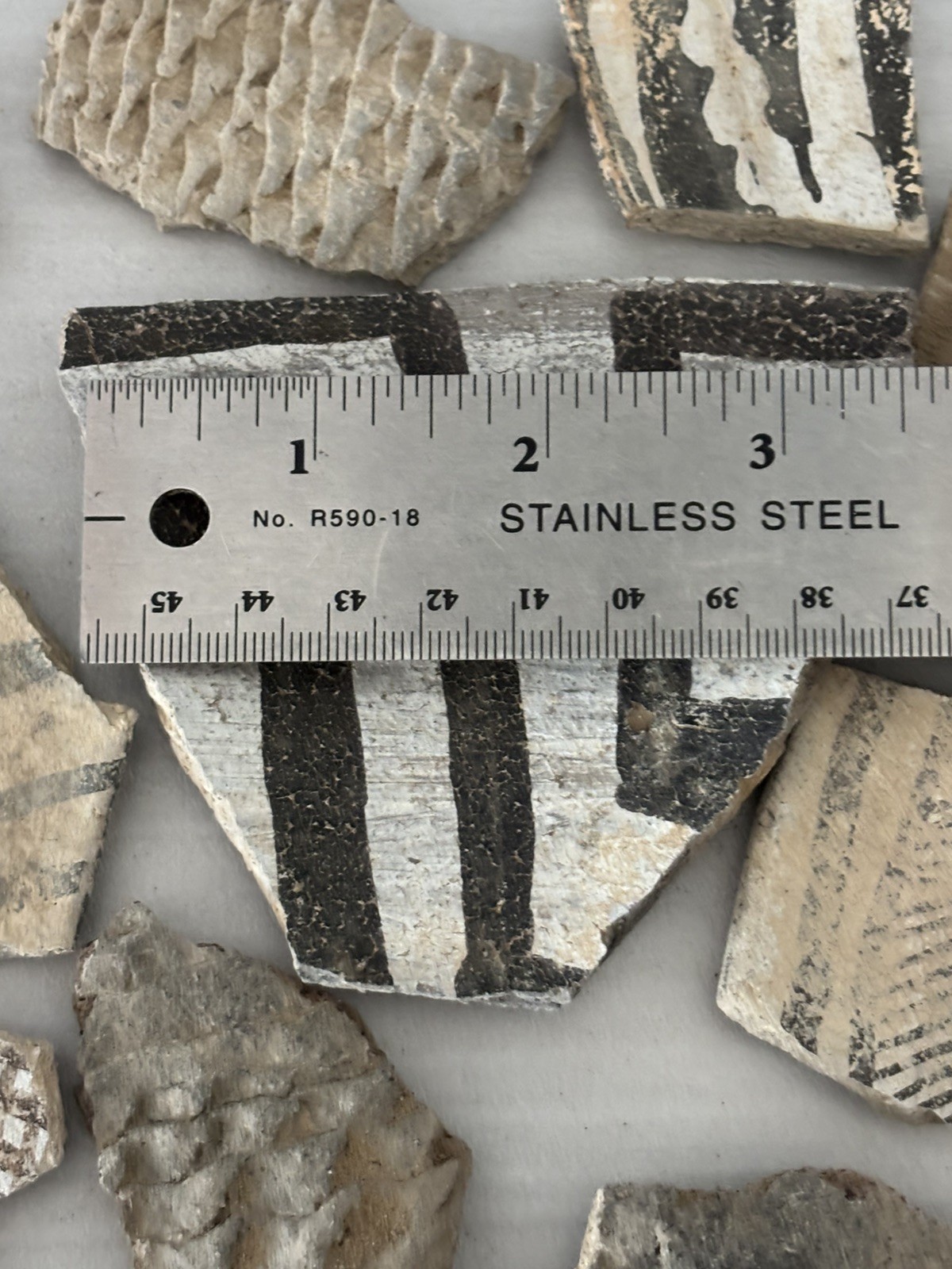 12 Ancient Anasazi Native American Pottery Shards 2” - 4” Arizona L6-D FREE SHIP