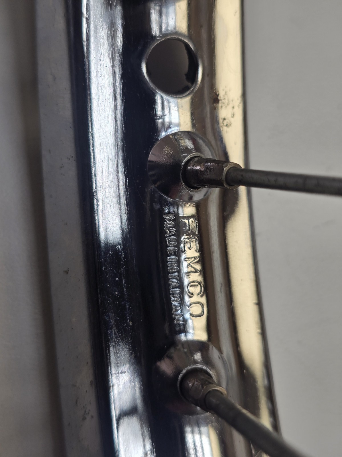 1974 Yamaha Moto Bike J60 Wheelset Femco 20" Wheels Long Axle ACS Bendix OS BMX