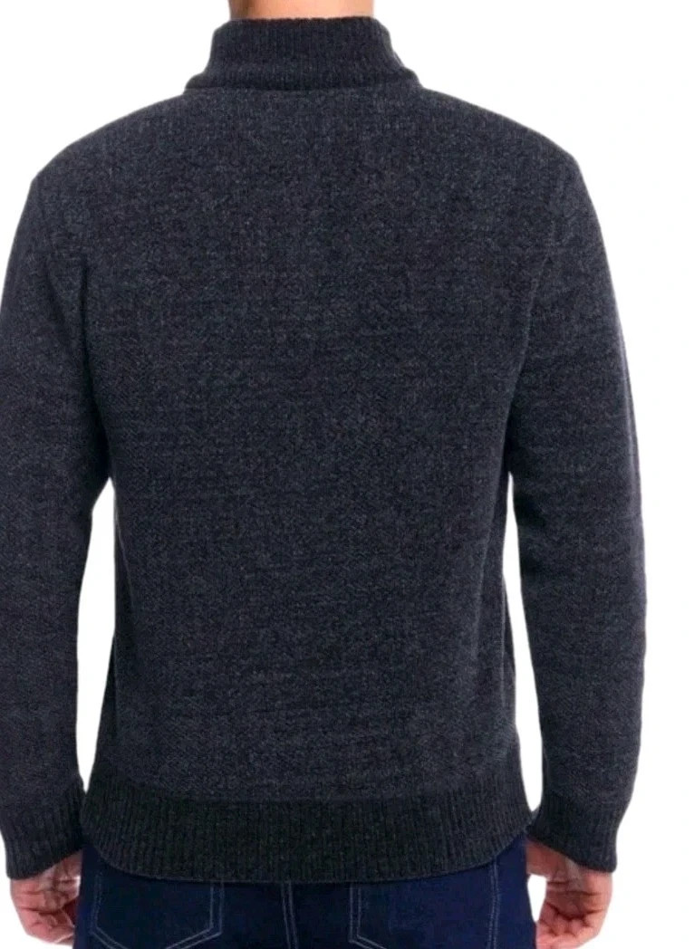 Weatherproof Vintage Men's Flannel lined 1/4 zip Sweater