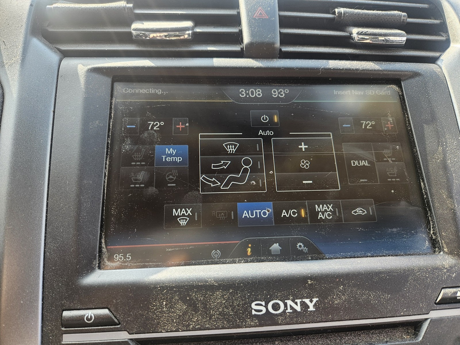 2013-2016 Ford Fusion 8" driver display touchscreen OEM# DS7T18B955FB