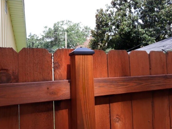 Nominal 4x4 Plastic Fence Post Caps with Nail Hole (3-5/8"x 3-5/8")