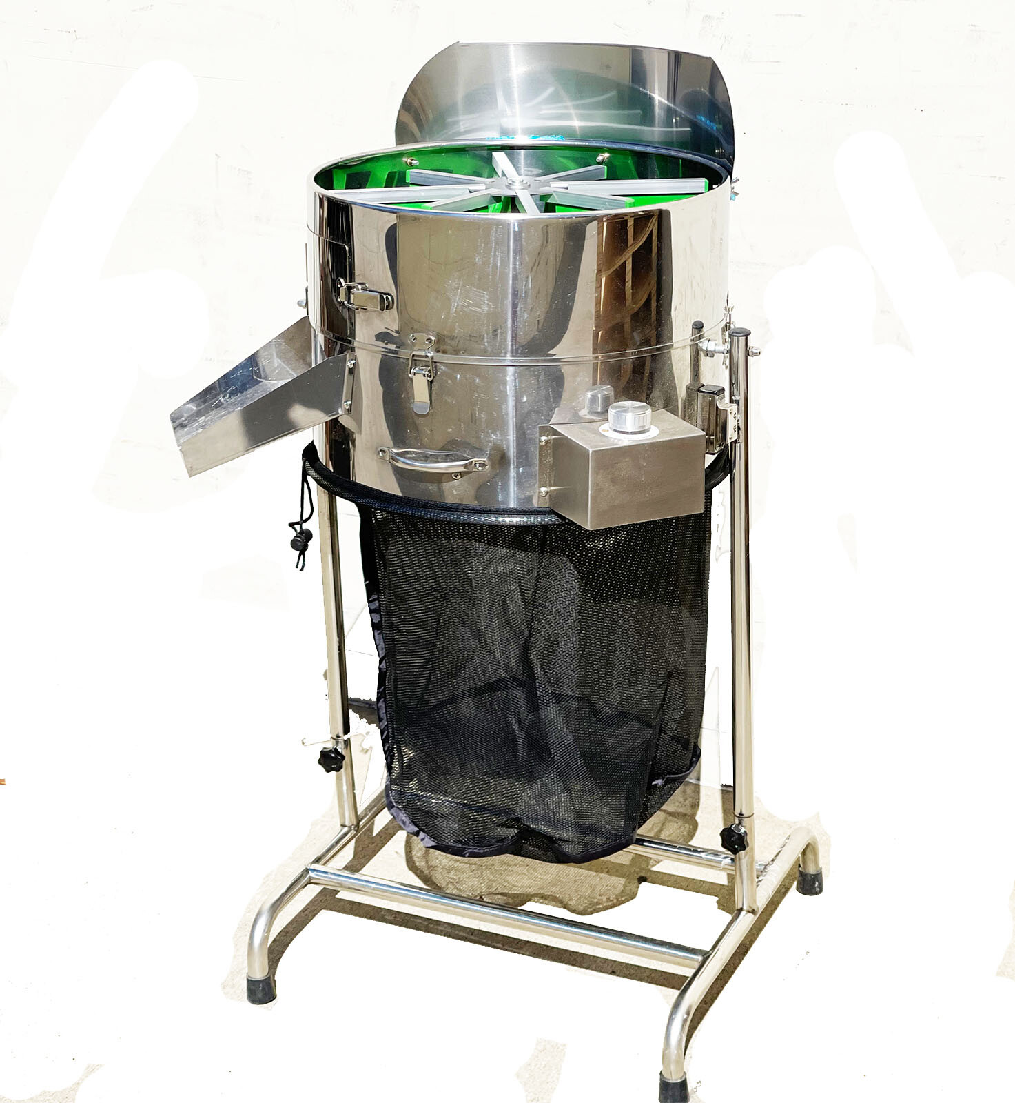 18" Stainless Hydroponic Leaf Bud Trimmer Rotor Spin Flip Trim Reaper 3 speed