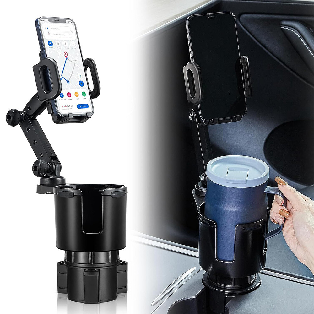 Car Cup Holder Phone Mount Universal Auto Cell Phone Stand with Drink Expand