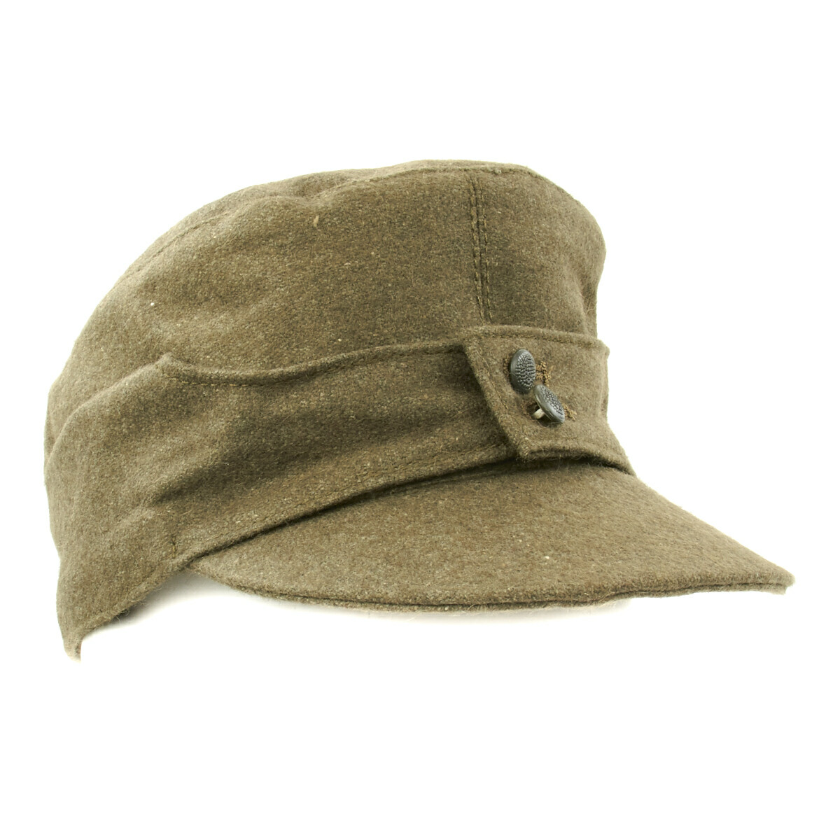 German WWII M43 Cap in Field Grey Wool- Size 7.50 (60 cm)- M43, M1943