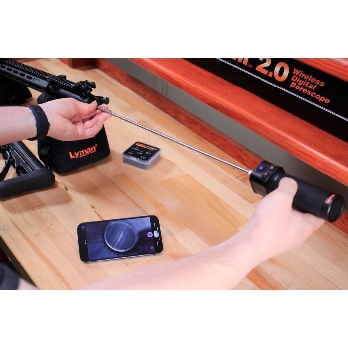 Lyman Borecam 2.0 : Wireless Bore Camera WiFi Barrel Camera, 26” Rod #04070