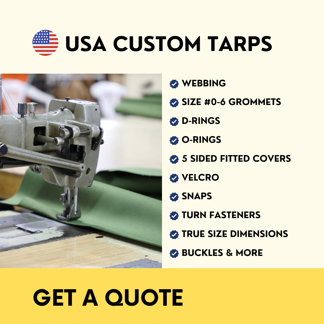 Tarp Supply Heavy Duty Olivedrab Fire Retardant Canvas Tarp With Grommets