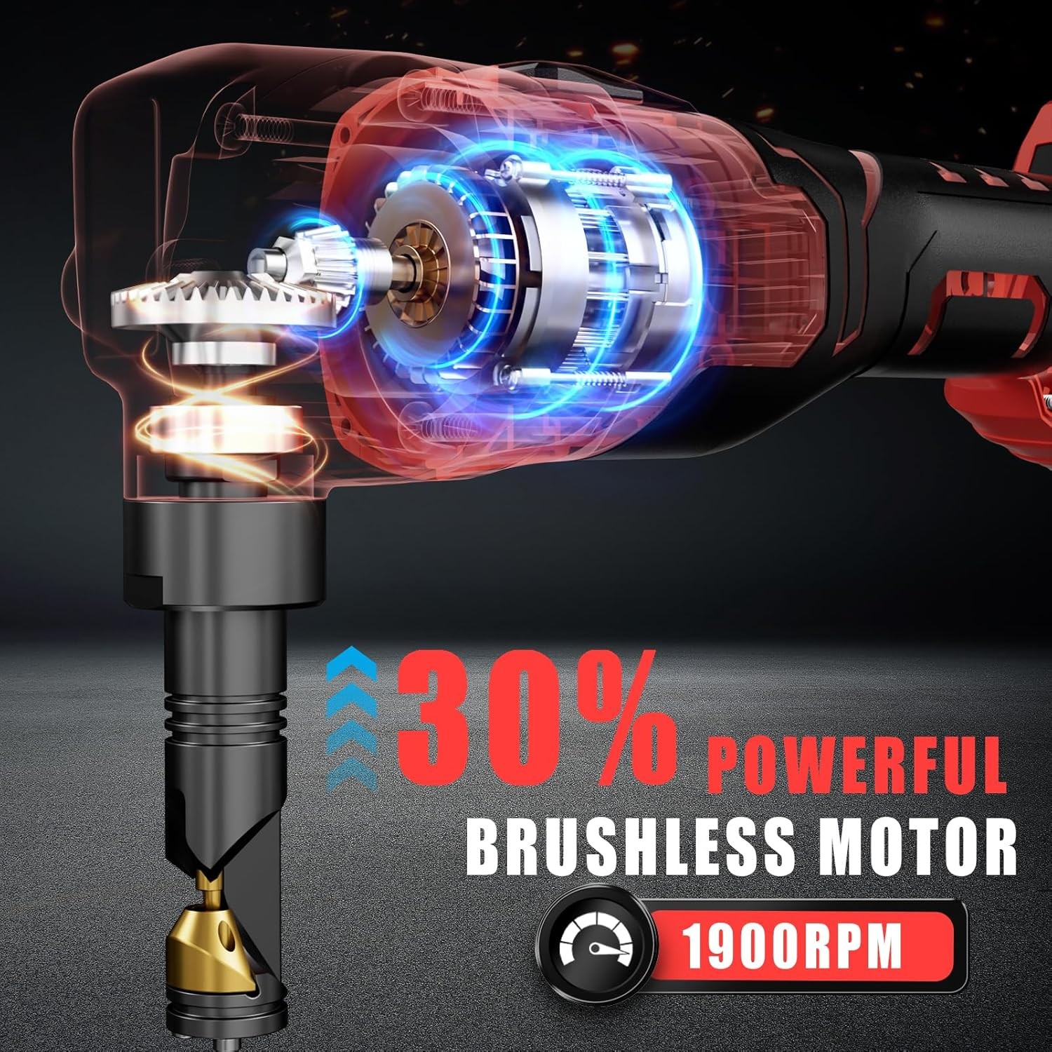 Cordless Metal Nibbler Compatible with For Milwaukee 18V Battery, Red