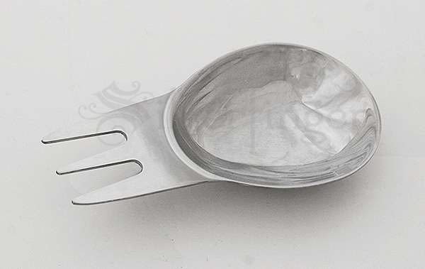 4 PCS MINI SPORK STAINLESS STEEL Spoon + Fork Tool : Camping Hiking Flatware