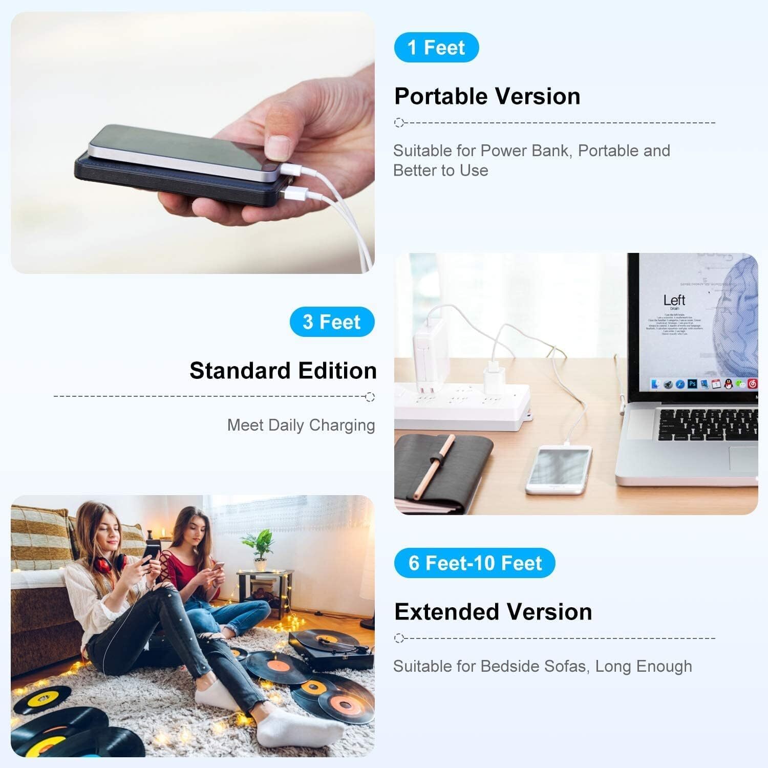 Fast Charging Cord USB Charger Cable For iPhone 14 13 12 11 Pro Max XR iPad Lot