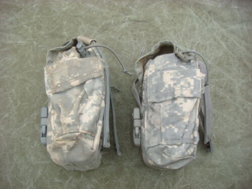 MOLLE II 1 QT Canteen Cover / General Purpose Pouch ACU - 2 Pack EXCELLENT