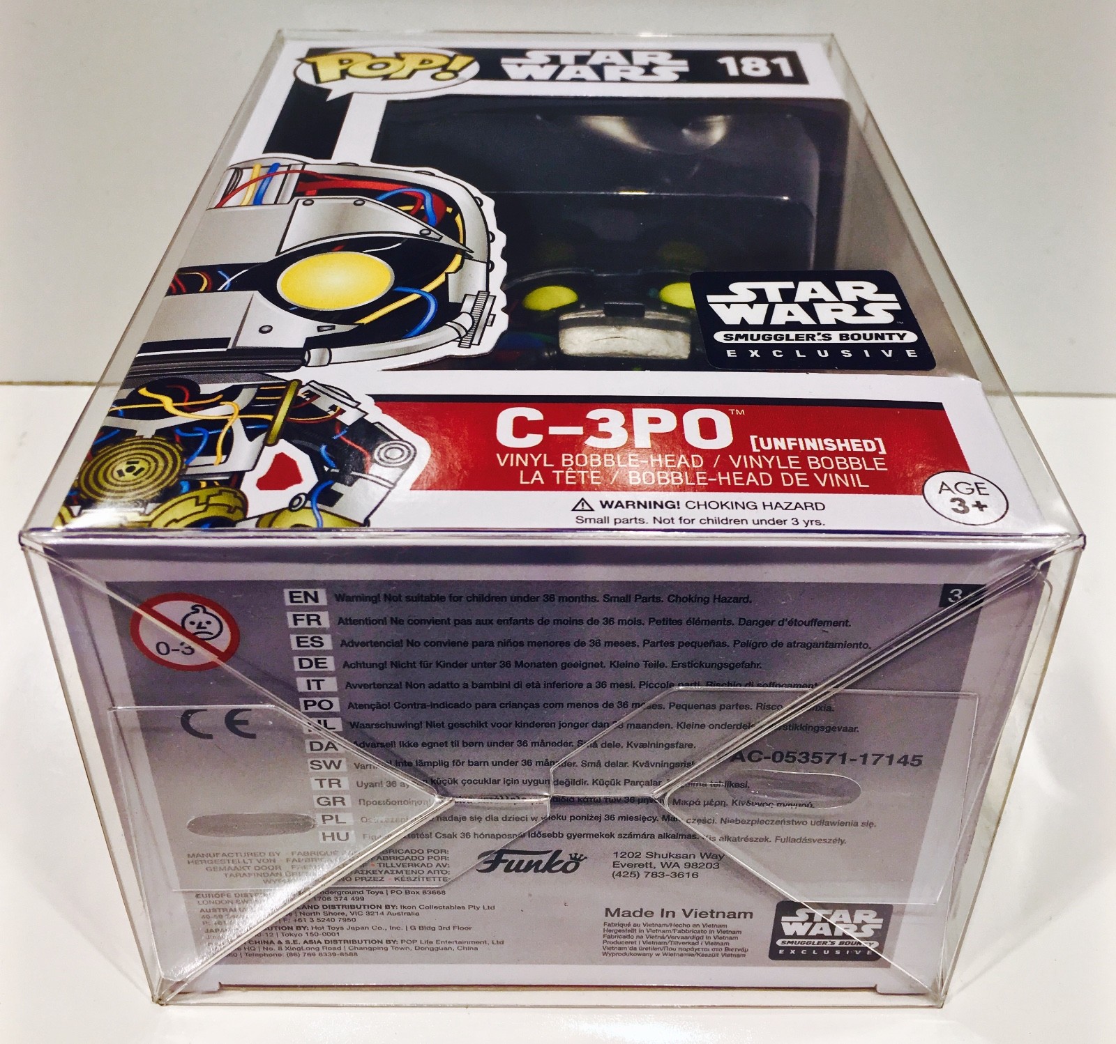 250 Box Protectors For FUNKO POP! 4" Vinyl Figures Clear Custom Display Cases