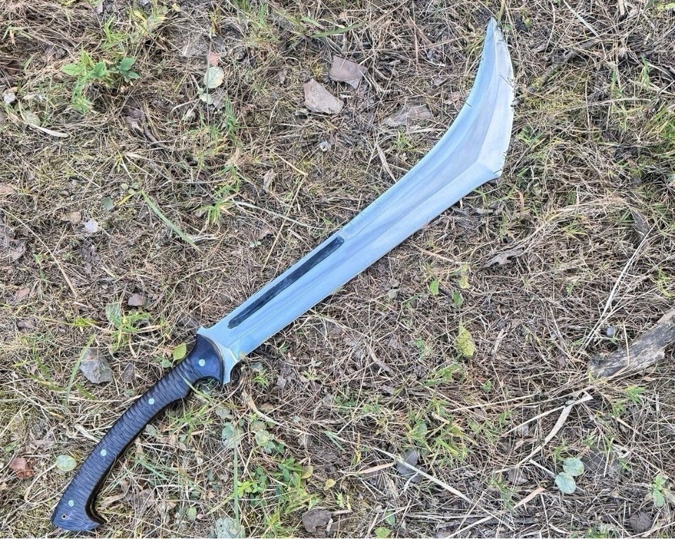 Survival Jungle Machete Sword Handmade Carbon Steel Blade |Hunting Sword Camping