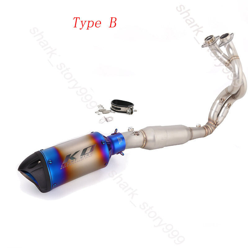 Ninja 650 For Kawasaki Z650 2023-25 Exhaust 51mm Muffler Tips Header Front Pipe