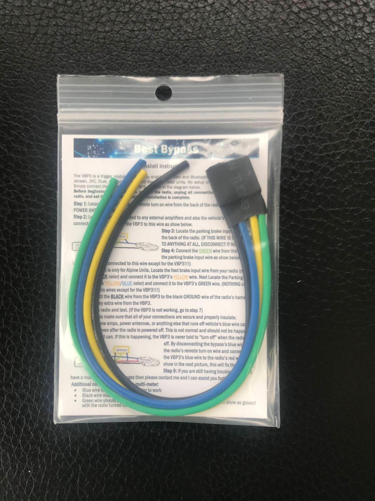 BYPASS for ALPINE ILX-W670 ILX-W770 ILX-407 ILX-507 ILX-F509 Brake Bypass module