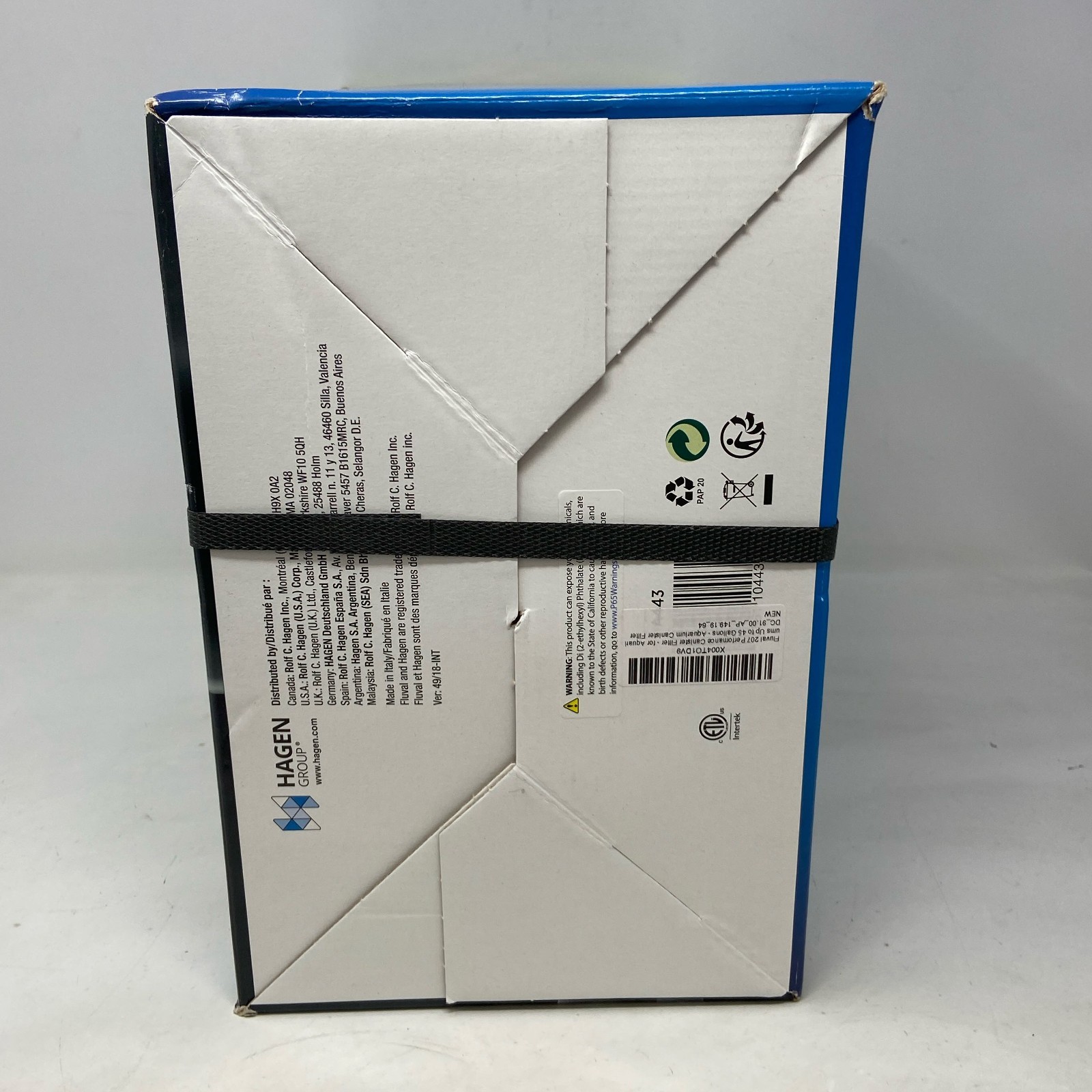 Fluval 207 Performance Canister Filter, Black/Gray — For Aquariums 20-45 Gallons